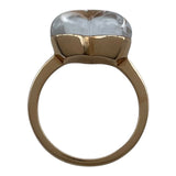 750PG クォーツ・ダイヤリング ピンクゴールド Au750 クォーツ ジュエリー