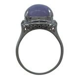 Pt900 ラベンダーヒスイリング プラチナ Pt900 翡翠 ジュエリー