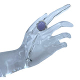 Pt900 ラベンダーヒスイリング プラチナ Pt900 翡翠 ジュエリー