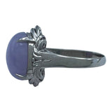 Pt900 ラベンダーヒスイリング プラチナ Pt900 翡翠 ジュエリー