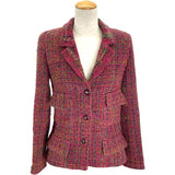 シャネル CHANEL ココマークボタンツイードジャケット P11604 レッド ツイード レディース その他アウター