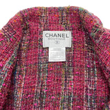 シャネル CHANEL ココマークボタンツイードジャケット P11604 レッド ツイード レディース その他アウター