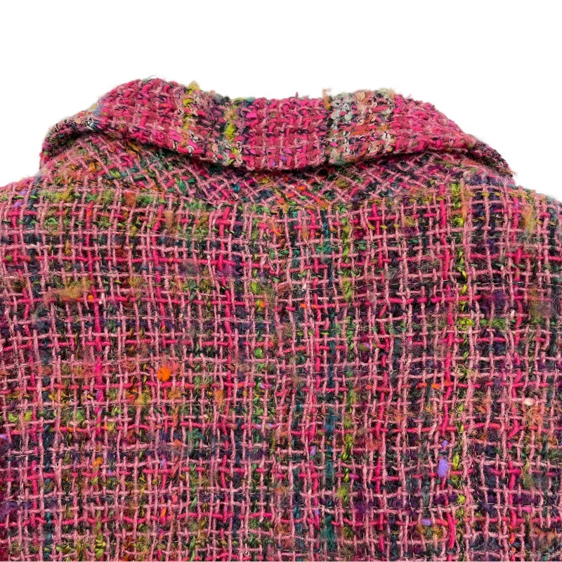 シャネル CHANEL ココマークボタンツイードジャケット P11604 レッド  