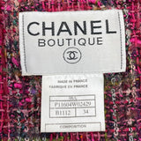 シャネル CHANEL ココマークボタンツイードジャケット P11604 レッド ツイード レディース その他アウター