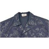 エルメス HERMES フルールテクニックオープンカラー半袖シャツ H552300HE ブラック コットン メンズ 半袖Ｔシャツ