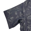 エルメス HERMES フルールテクニックオープンカラー半袖シャツ H552300HE ブラック コットン メンズ 半袖Ｔシャツ