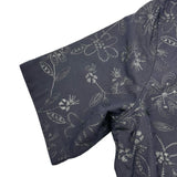 エルメス HERMES フルールテクニックオープンカラー半袖シャツ H552300HE ブラック コットン メンズ 半袖Ｔシャツ