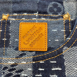 ルイ・ヴィトン LOUIS VUITTON ダミエデニムスケートパンツ 1AILSK ネイビー コットン メンズ パンツ