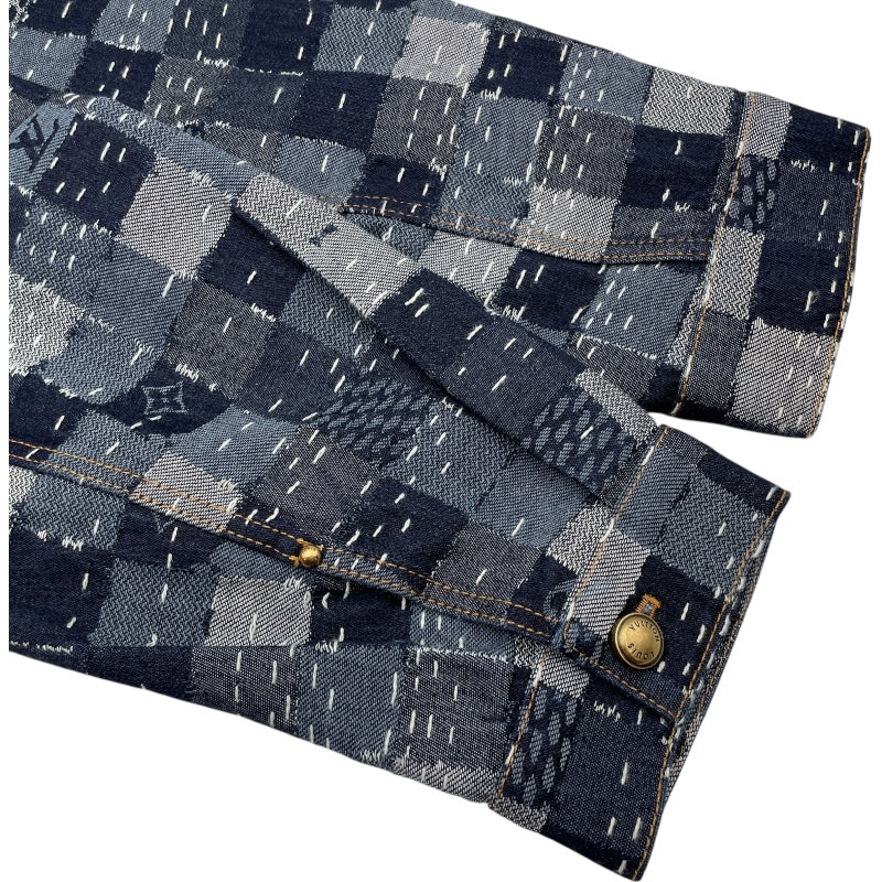 ルイ・ヴィトン LOUIS VUITTON ×NIGO 再構築ダミエ総柄デニム