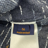 ルイ・ヴィトン LOUIS VUITTON ×NIGO 再構築ダミエ総柄デニムジャケット HTA80W ブルー コットン メンズ デニムジャケット