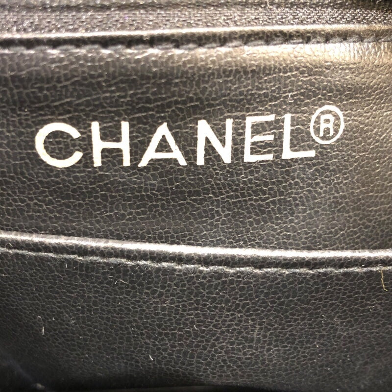 シャネル CHANEL マトラッセチェーンショルダーバッグ ブラック・ゴールド金具 エナメル レディース ショルダーバッグ