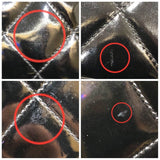 シャネル CHANEL マトラッセチェーンショルダーバッグ ブラック・ゴールド金具 エナメル レディース ショルダーバッグ