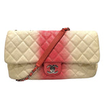 シャネル CHANEL デカマトラッセ30 アイボリー/レッド キャビアスキン レディース ショルダーバッグ