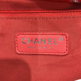 シャネル CHANEL デカマトラッセ30 アイボリー/レッド キャビアスキン レディース ショルダーバッグ