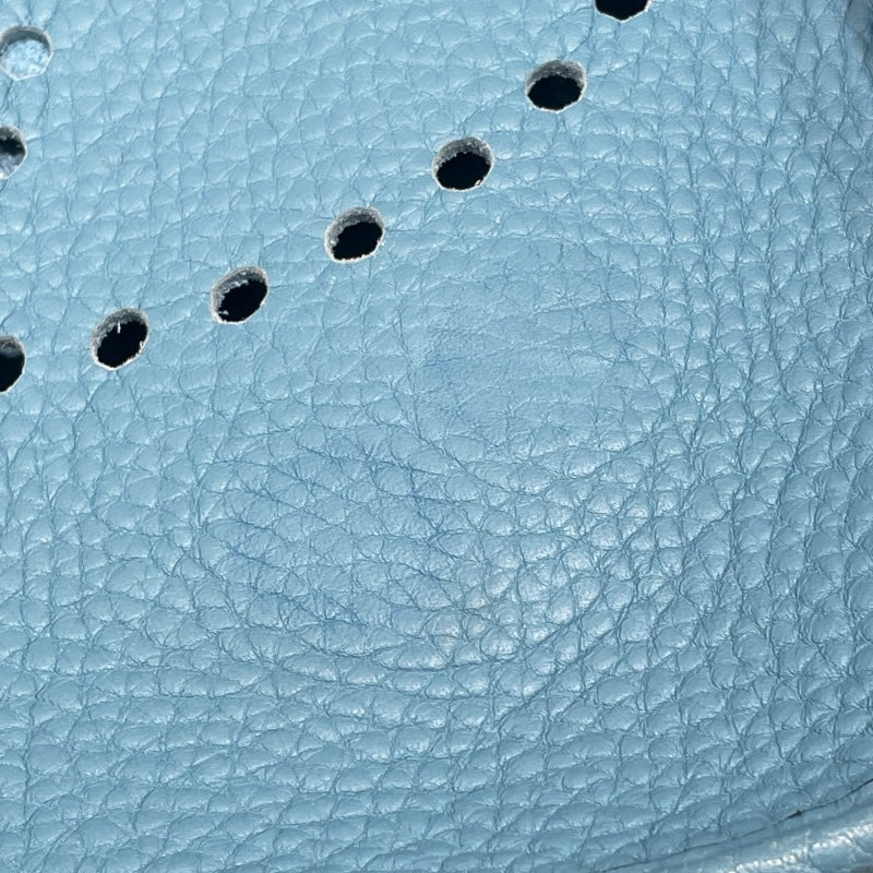 エルメス HERMES エヴリン GM □H刻 ブルージーン SV金具 トリヨン レディース ショルダーバッグ