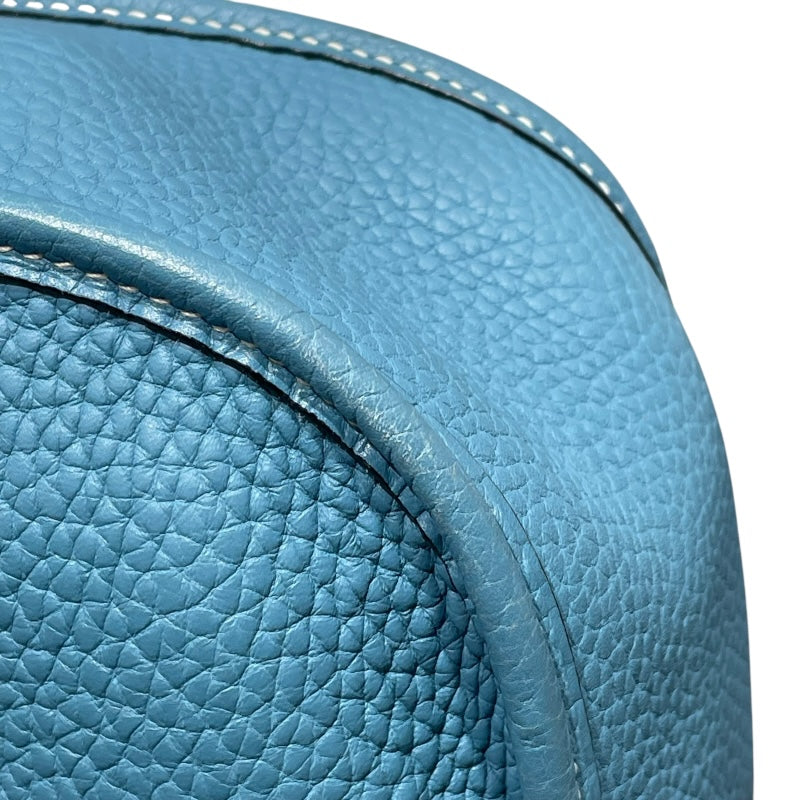 エルメス HERMES エヴリン GM □H刻 ブルージーン SV金具 トリヨン レディース ショルダーバッグ