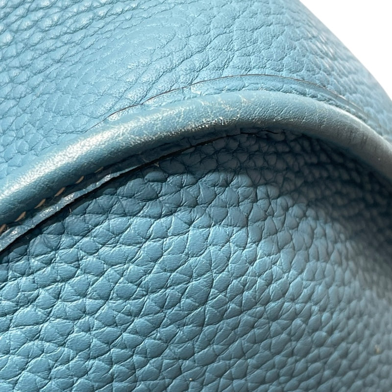 エルメス HERMES エヴリン GM □H刻 ブルージーン SV金具 トリヨン レディース ショルダーバッグ