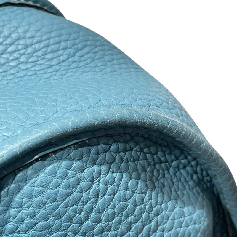 エルメス HERMES エヴリン GM □H刻 ブルージーン SV金具 トリヨン レディース ショルダーバッグ