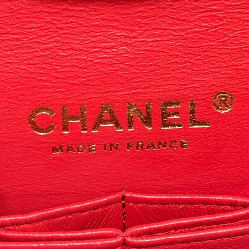 シャネル CHANEL マトラッセ23 A01113 レッド ゴールド金具 キャビアスキン レディース ショルダーバッグ