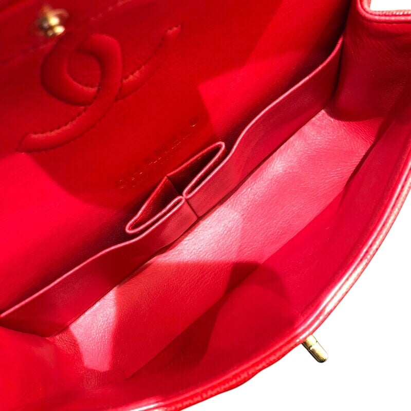 シャネル CHANEL マトラッセ23 A01113 レッド ゴールド金具 キャビアスキン レディース ショルダーバッグ
