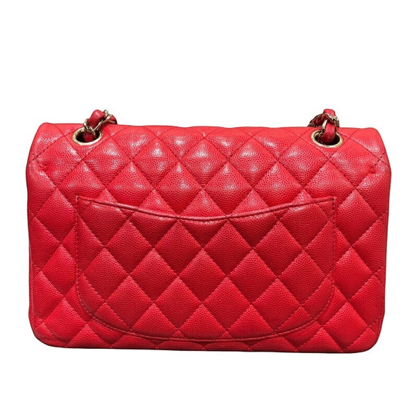 シャネル CHANEL マトラッセ23 A01113 レッド ゴールド金具 キャビアスキン レディース ショルダーバッグ