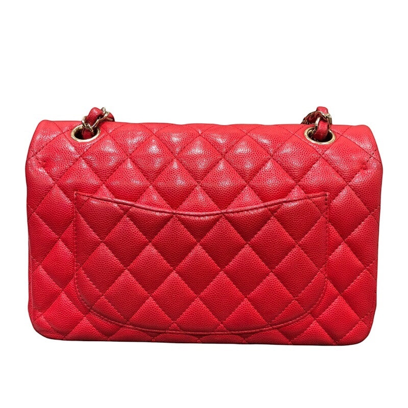 シャネル CHANEL マトラッセ23 A01113 レッド ゴールド金具 キャビアスキン レディース ショルダーバッグ