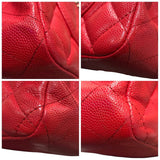 シャネル CHANEL マトラッセ23 A01113 レッド ゴールド金具 キャビアスキン レディース ショルダーバッグ