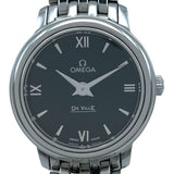 オメガ OMEGA デビル プレステージ 424.10.24.60.01.001 ブラック SS クオーツ レディース 腕時計