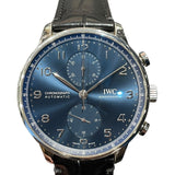 インターナショナルウォッチカンパニー IWC ポルトギーゼ・クロノグラフ IW371606 SS/レザーベルト 自動巻き メンズ 腕時計