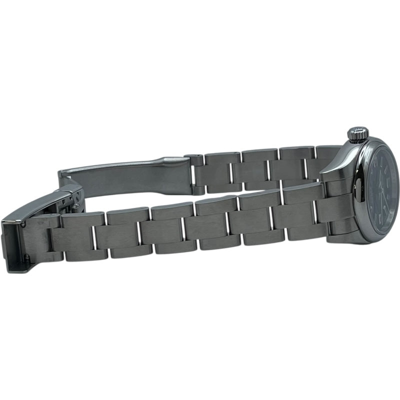 ロレックス ROLEX オイスターパーペーチュアル26 176200 ブラック SS 自動巻き レディース 腕時計