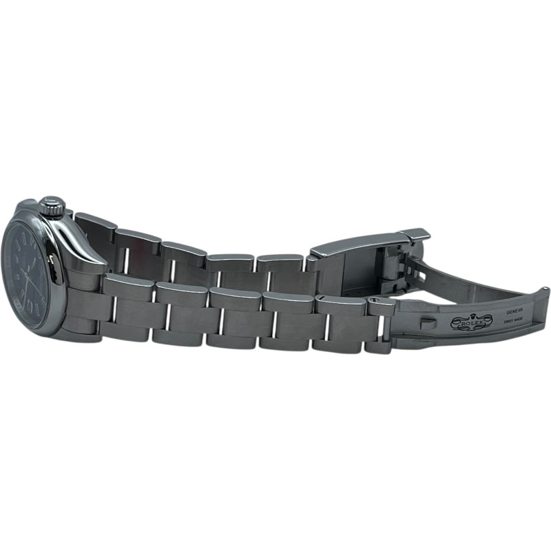 ロレックス ROLEX オイスターパーペーチュアル26 176200 ブラック SS 自動巻き レディース 腕時計