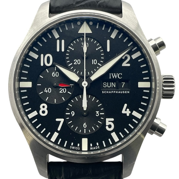 インターナショナルウォッチカンパニー IWC パイロットウォッチ クロノグラフ IW377709 ブラック SS 自動巻き メンズ 腕時計 インターナショナルウォッチカンパニー IWC パイロットウォッチ クロノ
