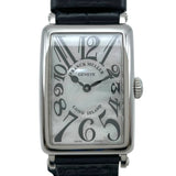 フランク・ミュラー FRANCK MULLER ロングアイランド ホワイトシェル 902QZ MOP シルバー SS クオーツ レディース 腕時計