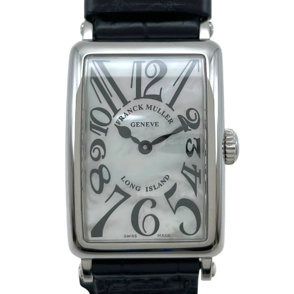 【FRANCK MULLER】フランクミュラー ロングアイランド 902QZ ステンレススチール×クロコダイル シルバー クオーツ アナログ表示 レディース ピンク文字盤 腕時計 2300044692246_1_600x600_crop_c
