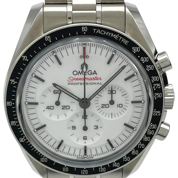 オメガ OMEGA スピードマスター ムーンウォッチ プロフェッショナル マスター 310.30.42.50.04.001 ホワイト SS 手巻き メンズ 腕時計