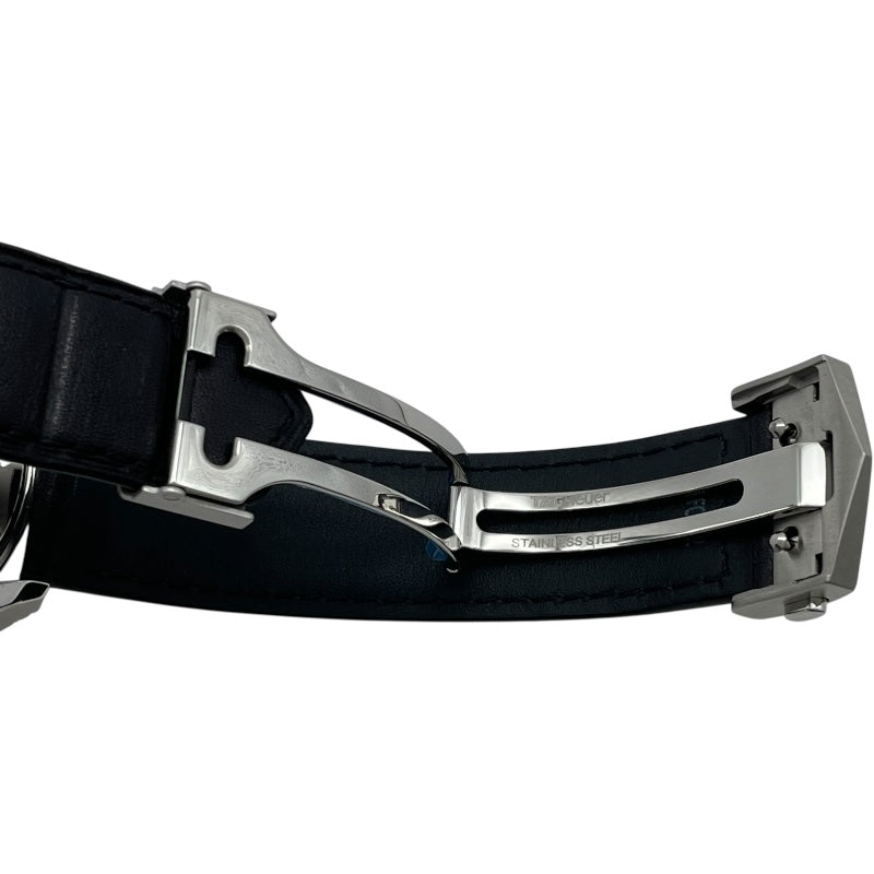 タグ・ホイヤー TAG HEUER カレラ キャリバーホイヤー02 クロノグラフ CBN201C ブラック SS 自動巻き メンズ 腕時計