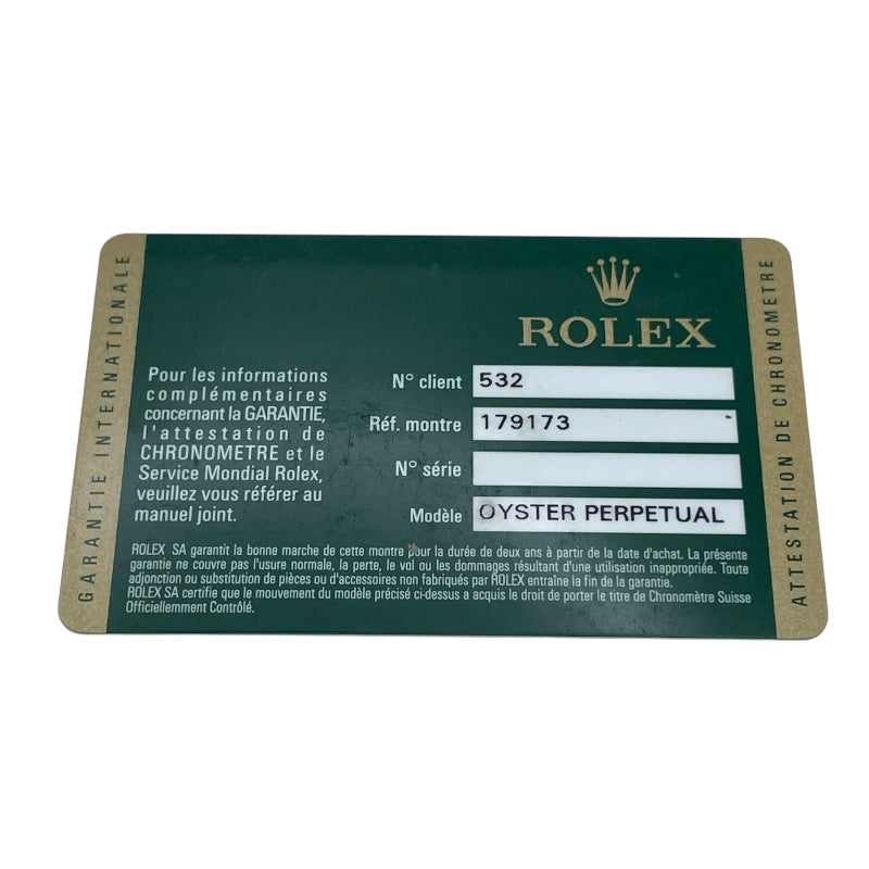 ロレックス ROLEX デイトジャスト ホリコン 179173G ゴールド K18/SS