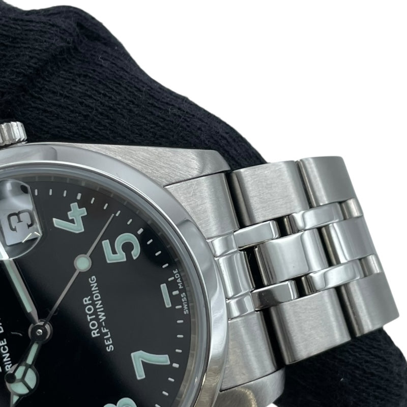 TUDOR チュードル プリンスデイト 74000N 腕時計
 ステンレススチール SS ブラック文字盤 ユニセックス【中古】 チューダー(チュードル） / TUDOR その他 プリンス デイト 74000N銀座