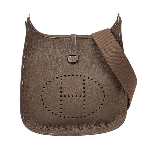 エルメス HERMES エヴリン3 PM K刻 エトゥープ シルバー金具 トリヨンクレマンス レディース ショルダーバッグ