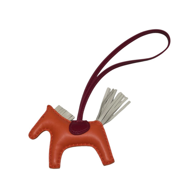 エルメス HERMES ロデオPM U刻 オレンジポピー・クレ・ルビー ユニセックス チャーム