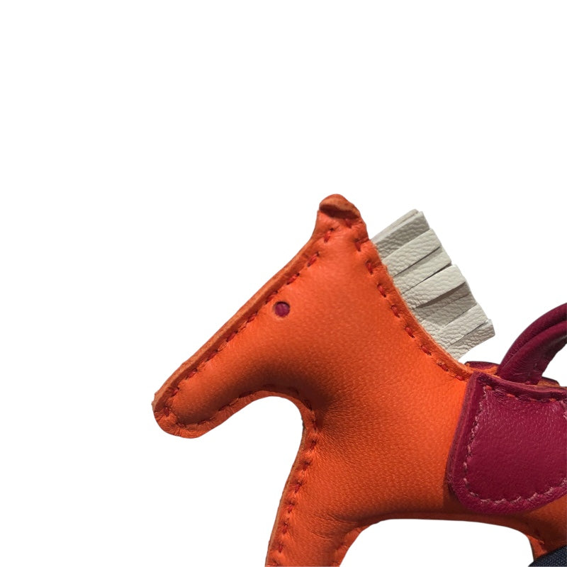 エルメス HERMES ロデオPM U刻 オレンジポピー・クレ・ルビー ユニ