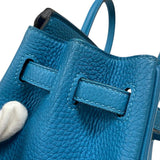 エルメス HERMES バーキン25 □R刻 ターコイズ シルバー金具 トゴ レディース ハンドバッグ