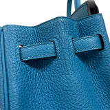 エルメス HERMES バーキン25 □R刻 ターコイズ シルバー金具 トゴ レディース ハンドバッグ