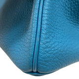 エルメス HERMES バーキン25 □R刻 ターコイズ シルバー金具 トゴ レディース ハンドバッグ