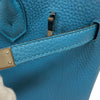 エルメス HERMES バーキン25 □R刻 ターコイズ シルバー金具 トゴ レディース ハンドバッグ