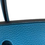 エルメス HERMES バーキン25 □R刻 ターコイズ シルバー金具 トゴ レディース ハンドバッグ