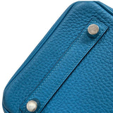 エルメス HERMES バーキン25 □R刻 ターコイズ シルバー金具 トゴ レディース ハンドバッグ