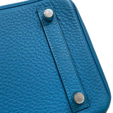 エルメス HERMES バーキン25 □R刻 ターコイズ シルバー金具 トゴ レディース ハンドバッグ