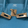 エルメス HERMES バーキン25 □R刻 ターコイズ シルバー金具 トゴ レディース ハンドバッグ