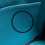 エルメス HERMES バーキン25 □R刻 ターコイズ シルバー金具 トゴ レディース ハンドバッグ